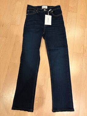 Frame Denim women’s Indigo Slim Straight Jeans